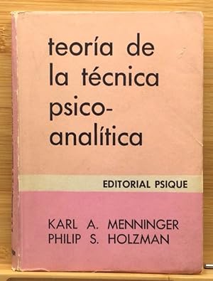 Seller image for Teora de tcnica psicoanaltica for sale by Els llibres de la Vallrovira