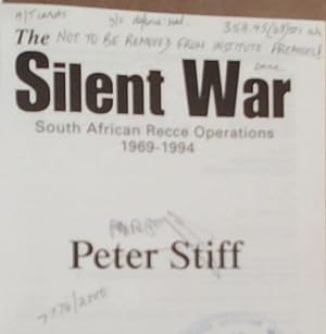 Immagine del venditore per The Silent War: South African Recce Operations 1969-1994 venduto da Chapter 1