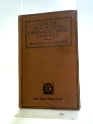 Bild des Verkufers fr Aids To Qualitative Pharmaceutical Analysis, zum Verkauf von World of Rare Books