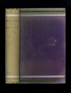 Seller image for MEMORIES OF A MILITANT (Scarce first edition) for sale by Orlando Booksellers