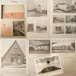 Seller image for Der Baumeister. Monatshefte fr Baukultur und Baupraxis. XXXIII. Jahrgang 1935 Heft 11 November 1935 * H a n s e a t e n h a l l e Hamburg die grte Sporthalle der Welt for sale by Galerie fr gegenstndliche Kunst