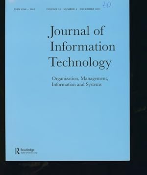 Journal of Information Technology. Vol.: 18, No. 4, December 2003.