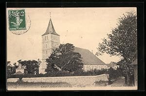 Carte postale Saint-Jouin-Bruneval, L`Eglise