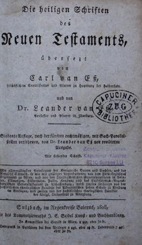 Bild des Verkufers fr Die heiligen Schriften des Neuen Testaments. zum Verkauf von Antiquariat Bookfarm