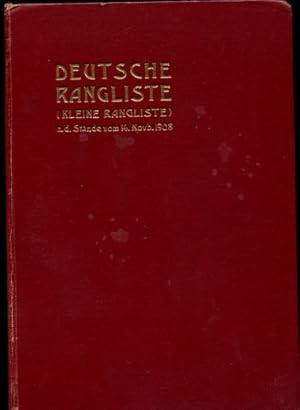 Deutsche Rangliste (Kleine Rangliste) des aktiven Offizierkorps der deutschen Armee und seines Na...