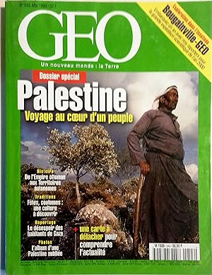 Géo N° 243. Dossier spécial Palestine. Mai 1999.