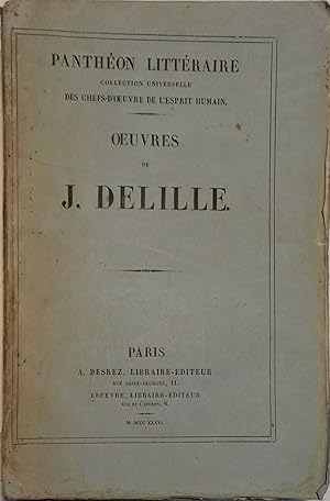 Oeuvres de J. Delille.