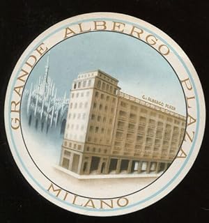 Kofferaufkleber: Grande Albergo Plaza - Milano.