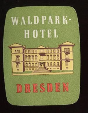 Kofferaufkleber: Waldpark-Hotel - Dresden.