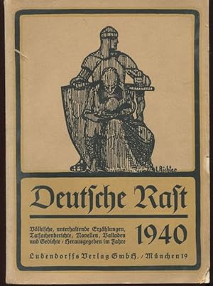 Bild des Verkufers fr Deutsche Rast 1940 (frher Tannenberg-Jahrbuch). zum Verkauf von Antiquariat Ralf Rindle