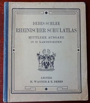 Image du vendeur pour Rheinischer Schulatlas. Mittlere Ausgabe bestehend aus Follmanns Rheinischem Heimatatlas in 8 Kartenseiten und Debes-Schlee, Mittlerem Schulatlas in 64 Kartenseiten. mis en vente par Antiquariat Ralf Rindle