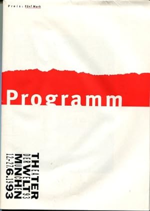 Theater der Welt 93. München 12. - 27.6.1993. Programm.
