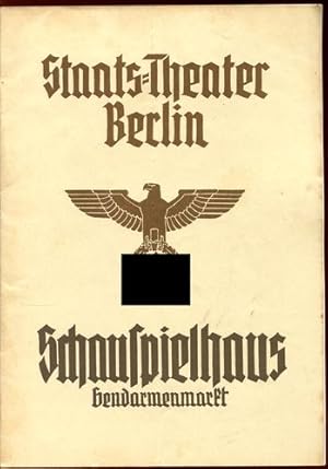 Imagen del vendedor de Wallenstein. Programmheft. Staats-Theater Berlin, Schauspielhaus am Gendarmenmarkt. 2. Dezember 1937. a la venta por Antiquariat Ralf Rindle
