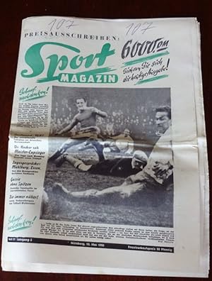 Imagen del vendedor de Sport-Magazin. Die illustrierte Wochen-Rundschau. Heft 19 - 10. Mai 1950. 5. Jahrgang. a la venta por Antiquariat Ralf Rindle