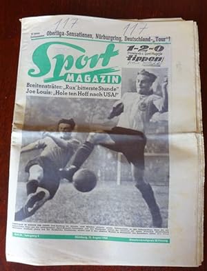 Imagen del vendedor de Sport-Magazin. Die illustrierte Wochen-Rundschau. Heft 34 - 23. August 1950. 5. Jahrgang. a la venta por Antiquariat Ralf Rindle