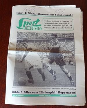 Imagen del vendedor de Sport-Magazin. Die illustrierte Wochen-Rundschau. Heft 25 - 20. Juni 1951. 6. Jahrgang. a la venta por Antiquariat Ralf Rindle