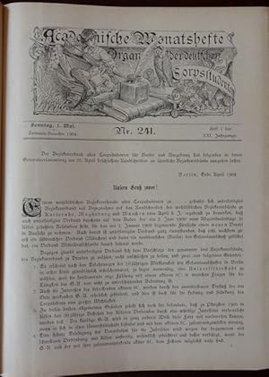 Academische Monatshefte. Organ der deutschen Corpsstudenten. XXI. Jahrgang. S.S. 1904 und W.S. 19...