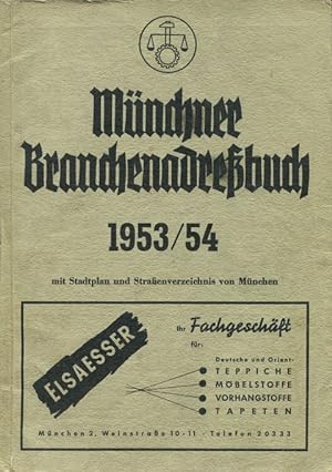 Münchner Branchenadreßbuch 1953/54.