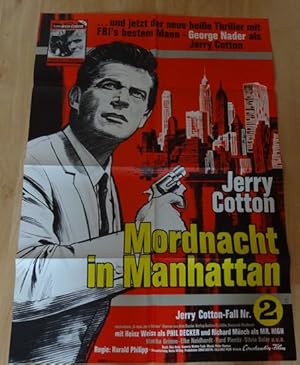 Jerry Cotton - Mordnacht in Manhattan. Original Filmplakat - 1965.