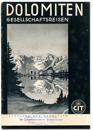 Dolomiten Gesellschaftsreisen 1938.
