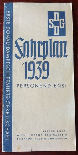 Seller image for Fahrplan 1939 - Personendienst. for sale by Antiquariat Ralf Rindle