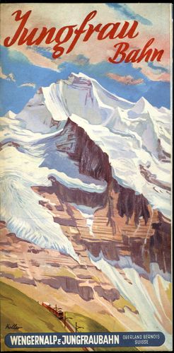 Bild des Verkufers fr Jungfrau Bahn. Wengeralp & Jungfraubahn. Prospekt 1952. zum Verkauf von Antiquariat Ralf Rindle