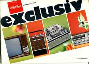 Grundig Kleeblattserie exclusiv. Ausgabe Herbst / Winter 1970 - 71. Inhalt: Fernseher, Radios, Ko...