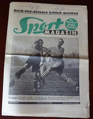 Imagen del vendedor de Sport-Magazin. Die illustrierte Wochen-Rundschau. Heft 8 - 23. Februar 1949. 4. Jahrgang. a la venta por Antiquariat Ralf Rindle