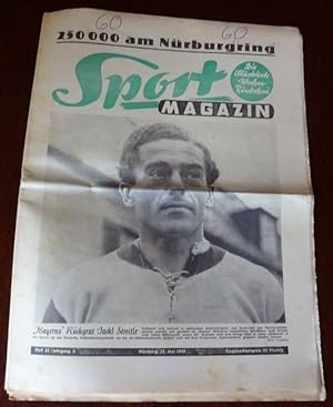 Imagen del vendedor de Sport-Magazin. Die illustrierte Wochen-Rundschau. Heft 21 - 25. Mai 1949. 4. Jahrgang. a la venta por Antiquariat Ralf Rindle