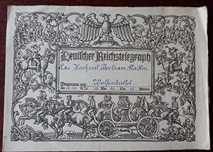 Schmucktelegramm: Deutscher Reichstelegraph zur Hochzeit. 18.12.1926. Holzschnitt: Erich Feyerabend.