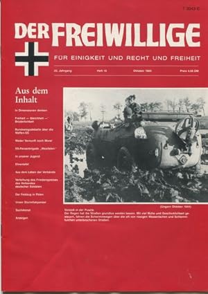 Der Freiwillige. Für Einigkeit und Recht und Freiheit. Heft 5, 7/8, 9, 10 und 12 - 1989.