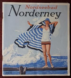 Nordseebad Norderney - 1931. Beiliegend: gefalteter, farbiger Plan,