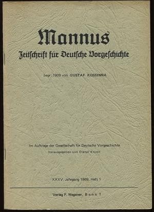 Mannus. Zeitschrift für Deutsche Vorgeschichte. 35. Jahrgang 1969, Heft 1.