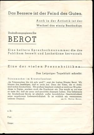 Berot - Lachende Täuschungen.