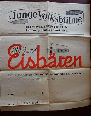 Plakat: Die drei Eisbären - 9.3.1948.