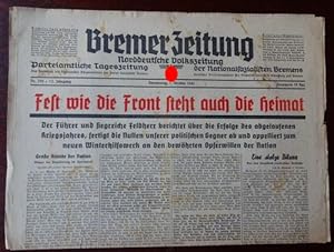 Bremer Zeitung - Norddeutsche Volkszeitung. Parteiamtliche Tageszeitung. Nr. 270. 1. Oktober 1942...