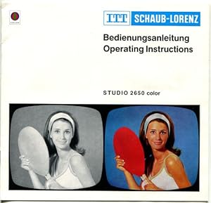 ITT Schaub-Lorenz Bedienungsanleitung und Servicemanual - Studio 3650 Color.