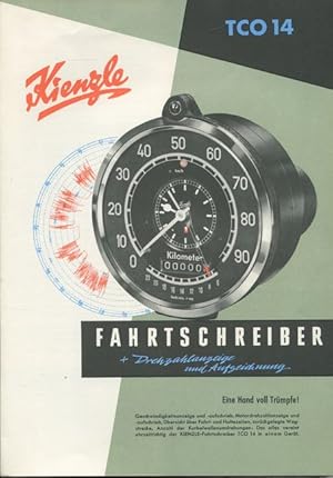 Bild des Verkufers fr Prospekt: Kienzle Fahrtschreiber TCO 14. zum Verkauf von Antiquariat Ralf Rindle