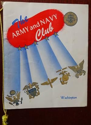 Menu Card: The Army and Navy Club, Washington. Sunday, April 27, 1958.
