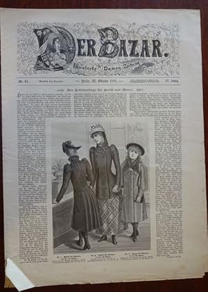 Bild des Verkufers fr Der Bazar. Illustrirte Damen-Zeitung. Nr. 41 - 1891. zum Verkauf von Antiquariat Ralf Rindle