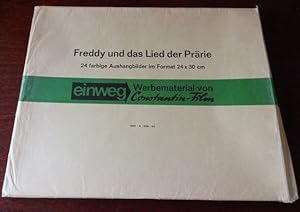 Bild des Verkufers fr Freddy und das Lied der Prrie. 24 farbige Aushangbilder im Format 24,0 x 30,0 cm im Original Papierumschlag - komplett. zum Verkauf von Antiquariat Ralf Rindle