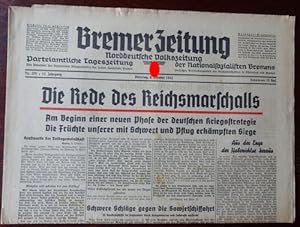 Bremer Zeitung - Norddeutsche Volkszeitung. Parteiamtliche Tageszeitung. Nr. 275. 6. Oktober 1942...