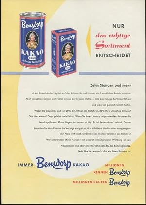 Bensdorp Werbung 1958.