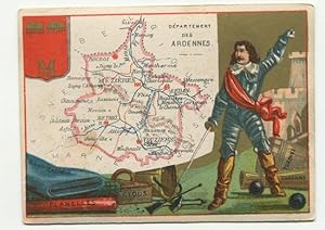 Département des Ardennes. Chromolithografie.