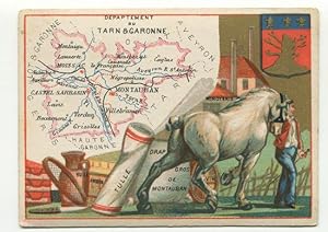 Département du Tarn-et-Garonne. Chromolithografie.