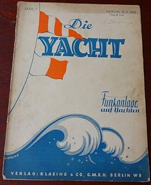 Bild des Verkufers fr Die Yacht. Vereinigt mit Motorschiff und Motorboot. Heft 7 - 1936. zum Verkauf von Antiquariat Ralf Rindle