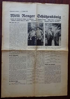 Bild des Verkufers fr Sonderbeilage: Willi Renger Schtzenknig - 1939. zum Verkauf von Antiquariat Ralf Rindle