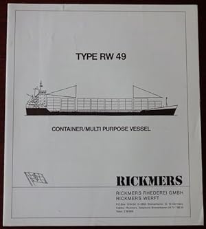 Rickmers: Type RW 49 Container / Multi Purpose Vessel.