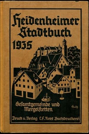 Bild des Verkufers fr Heidenheimer Stadtbuch ( Adressbuch ). Gesamtgemeinde und Mergelstetten. 1935. zum Verkauf von Antiquariat Ralf Rindle