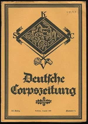 Deutsche Corpszeitung. Nr. 4, 5 und 6 - 1967.